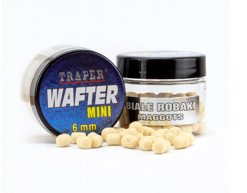 Traper Mini Wafters Method Feeder 6mm Białe Robaki